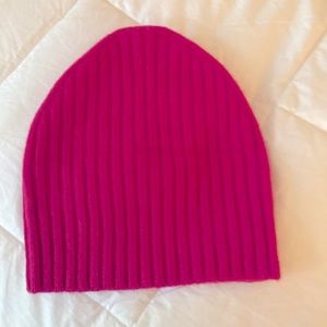 Wool and Cashmere Hot Pink Hat Everlane Brand